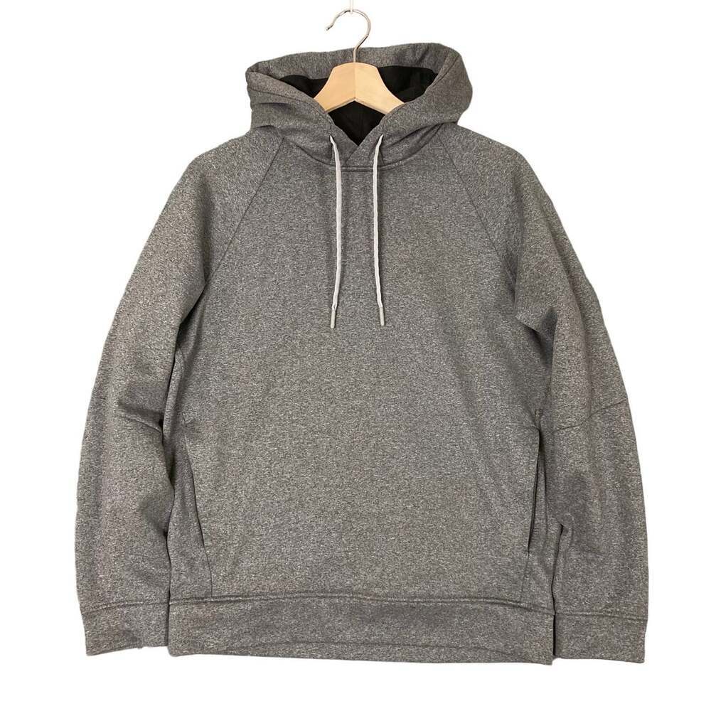 LULULEMON Mens City Sweat Pullover Hoodie Thermo Heather Gray size Small Gym